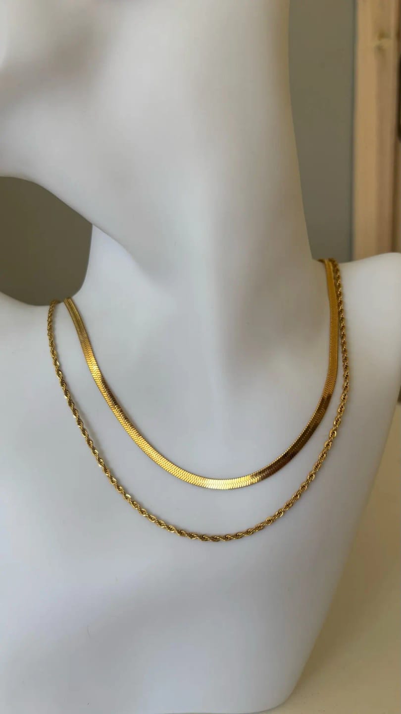 Customer photo review of Gelaagde Goud Vergulde Ketting