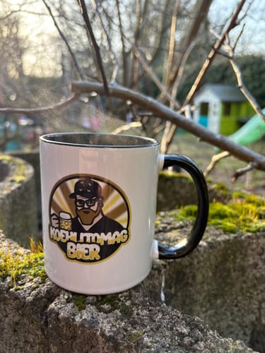 Customer photo review of TassenExpress - Becher Keramik Tasse mit Logo bedruckt 325ml Firmenlogo