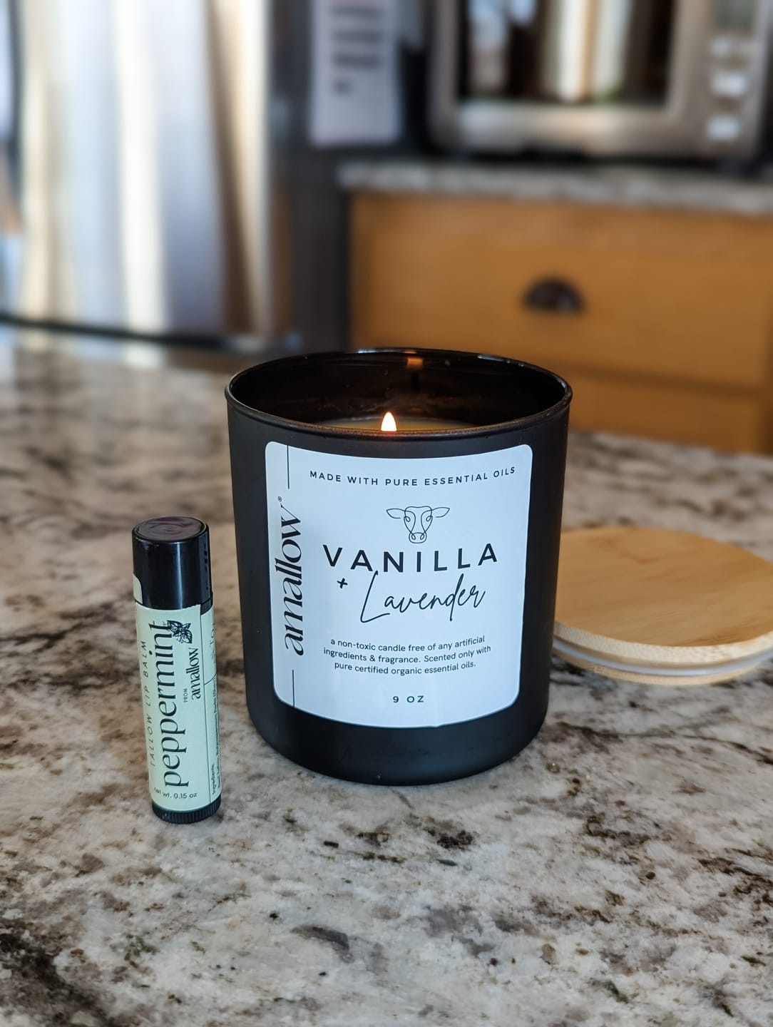 Customer photo review of Non-Toxic Beeswax Candle