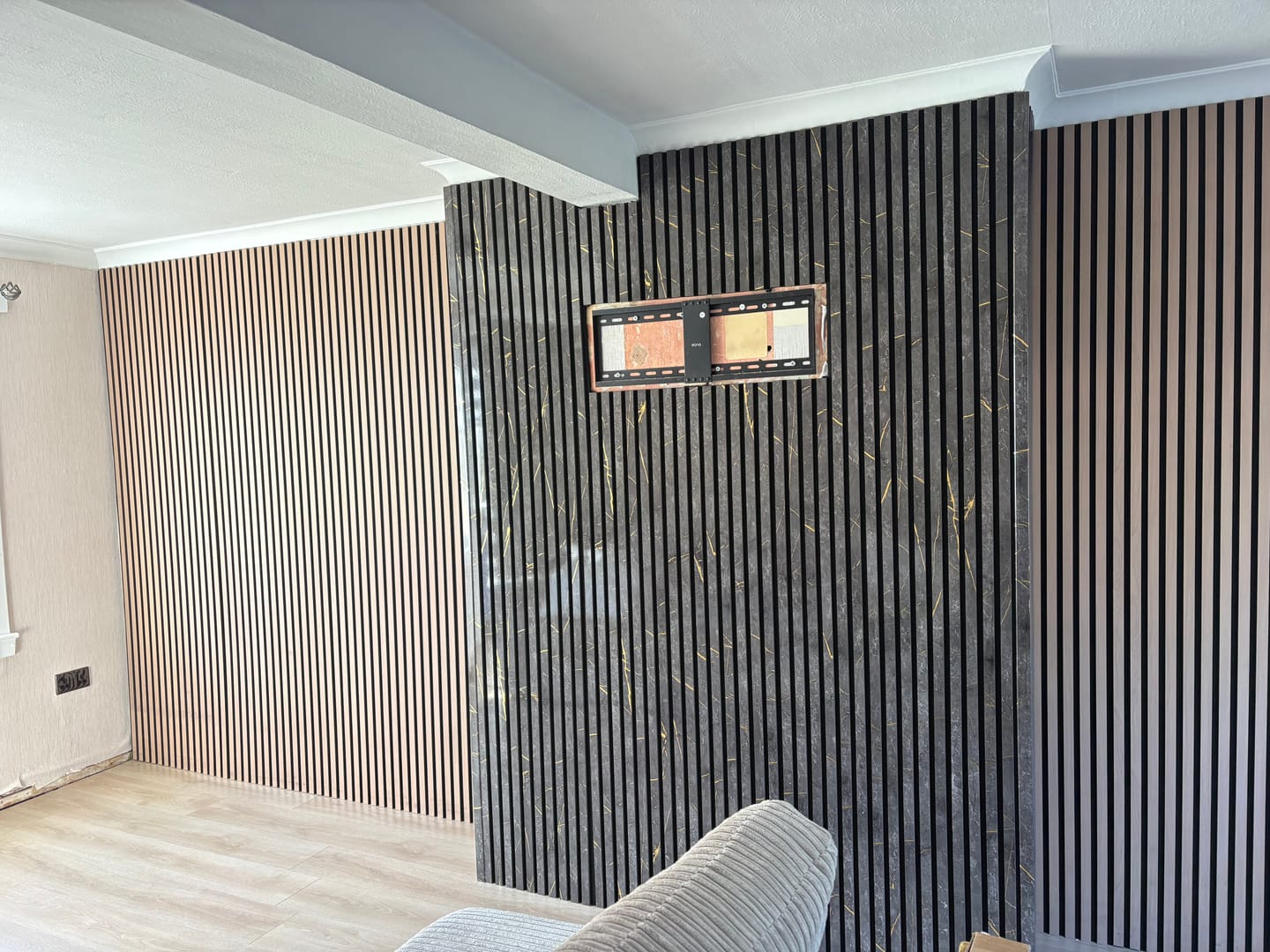 Customer photo review of Premium Acoustic Marble Wall Panel (Multiple Colours)