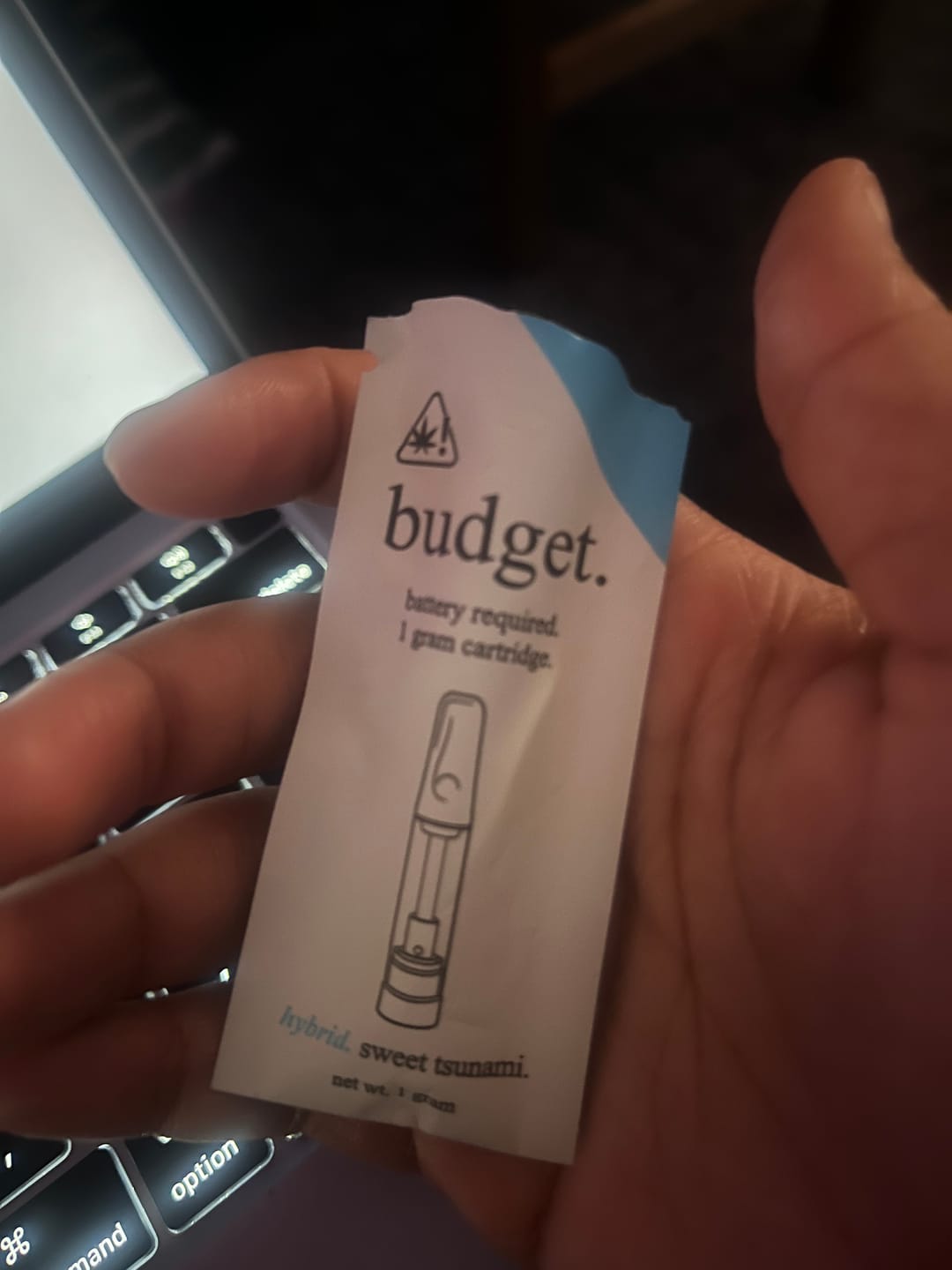 Customer photo review of 1 Gram HHC Vape Cartridge | Sweet Tsunami - Hybrid