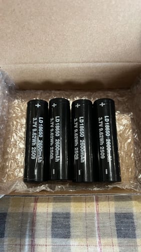 Customer photo review of M1 18650 Battery (4-Pack)