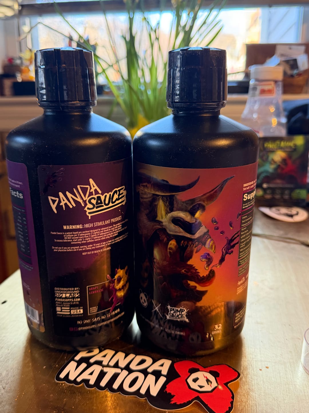 Customer photo review of Panda Supps X Pump Sauce Collaboration Liquid Pre Workout - PANDA SAUCE (Grape Lemonade)