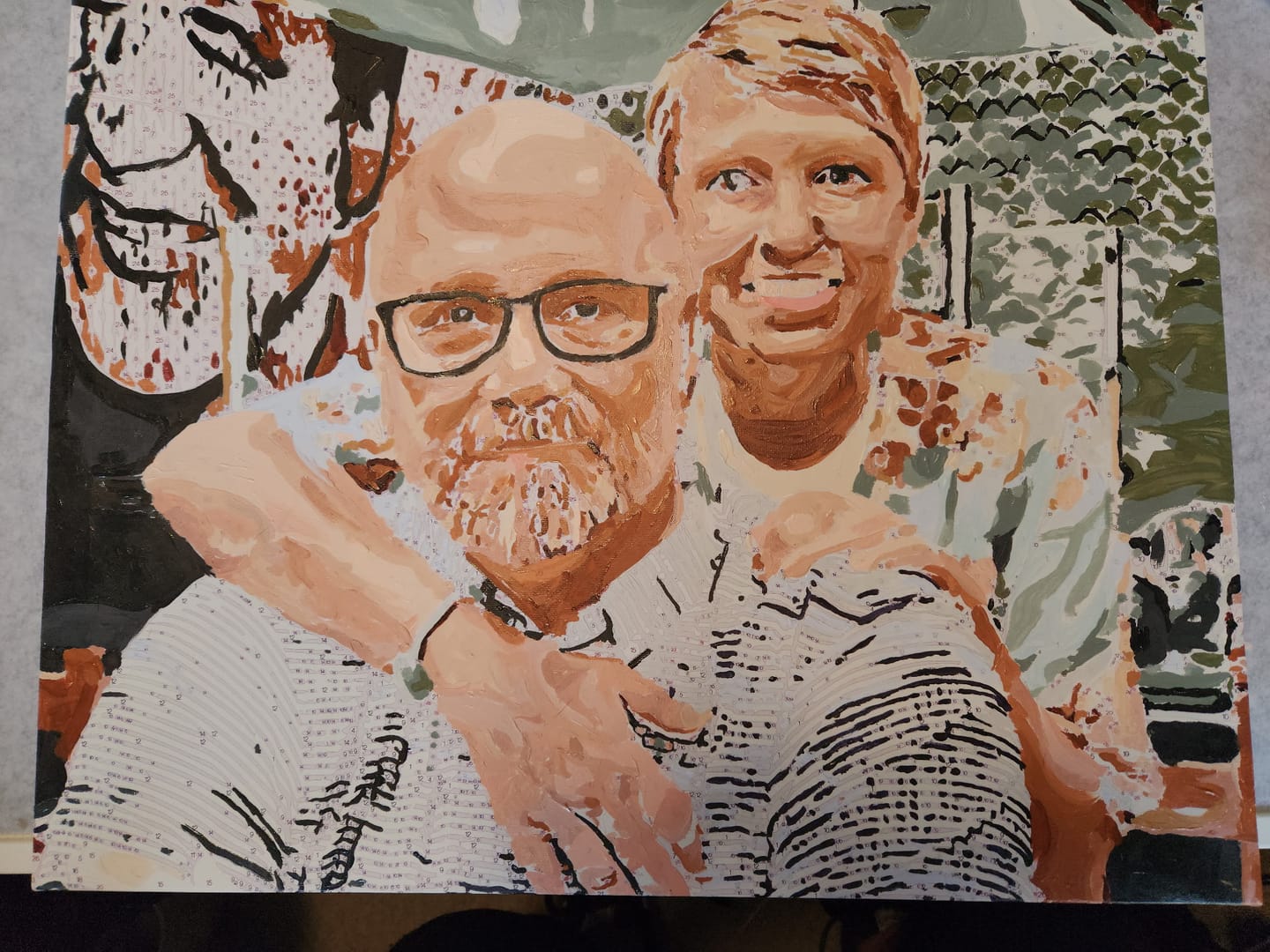 Customer photo review of Custom Paint by Number Kit