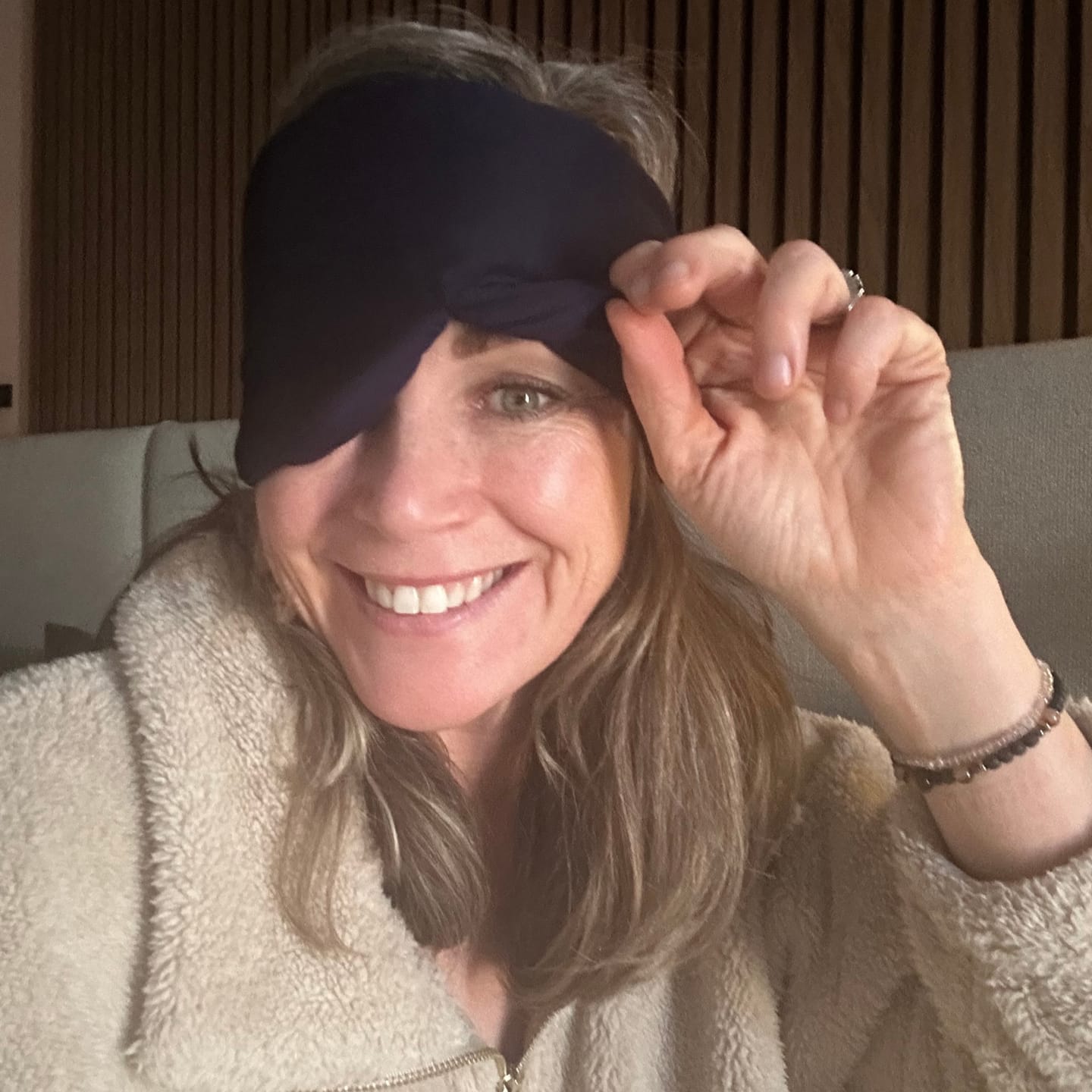 Customer photo review of PurelyGoods Slaapmasker Katoen – Donkerblauw