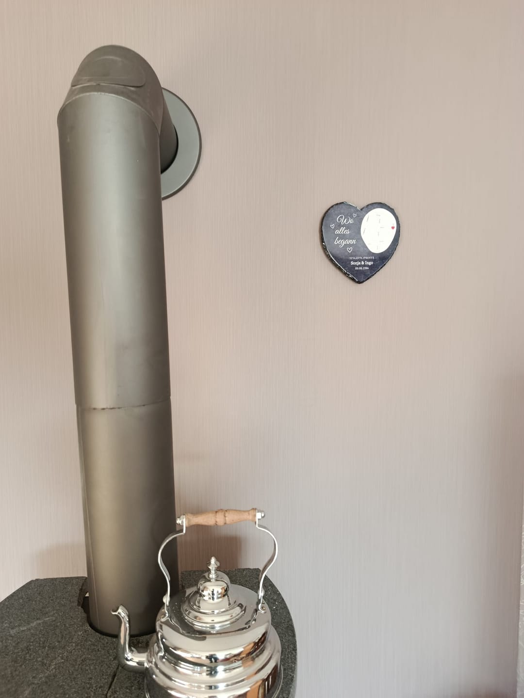 Customer photo review of Wo wir uns fanden - Personalisiertes Schieferherz für Paare