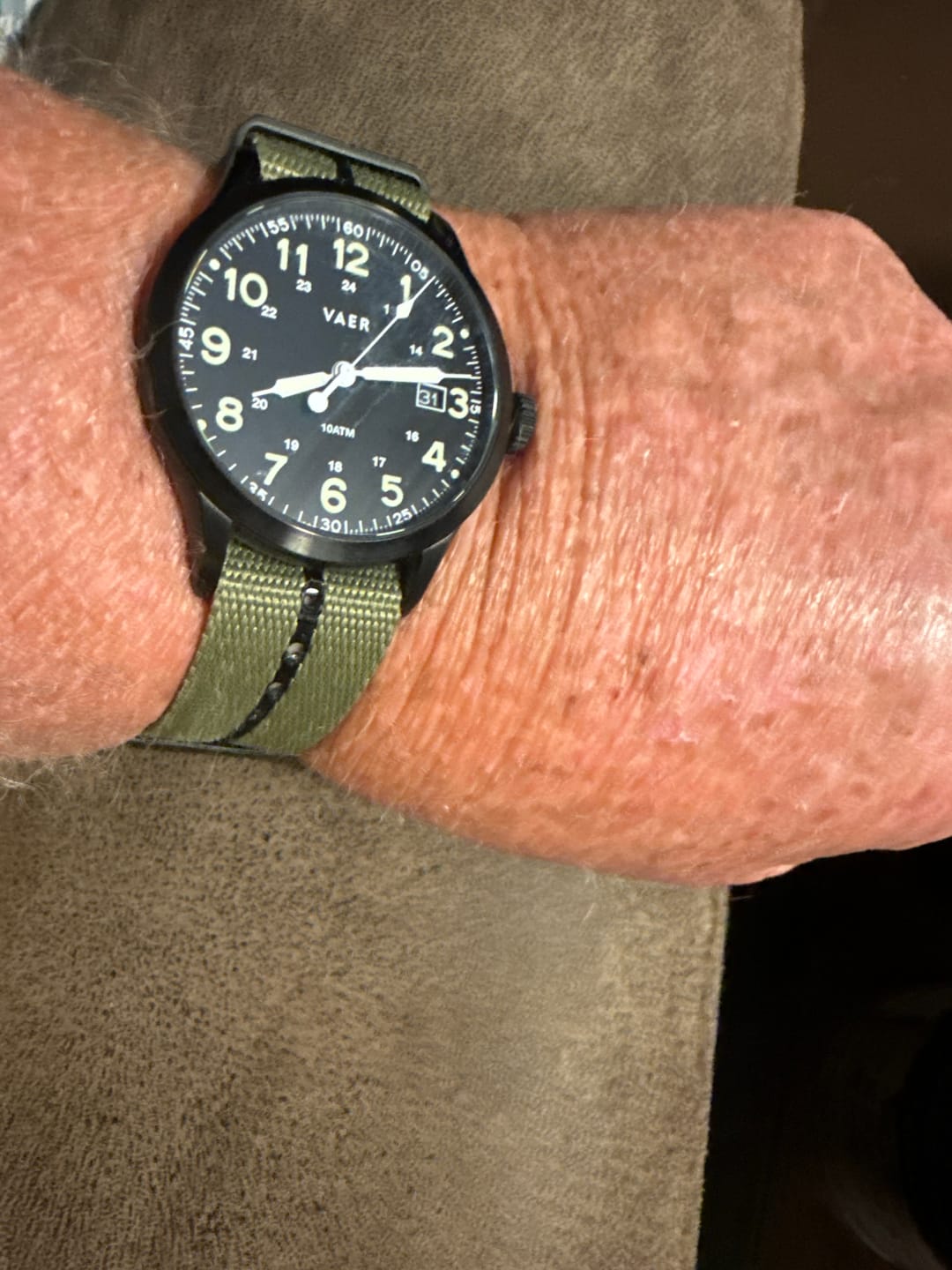 Customer photo review of Five Eye Nylon Watch Strap - PVD/Black