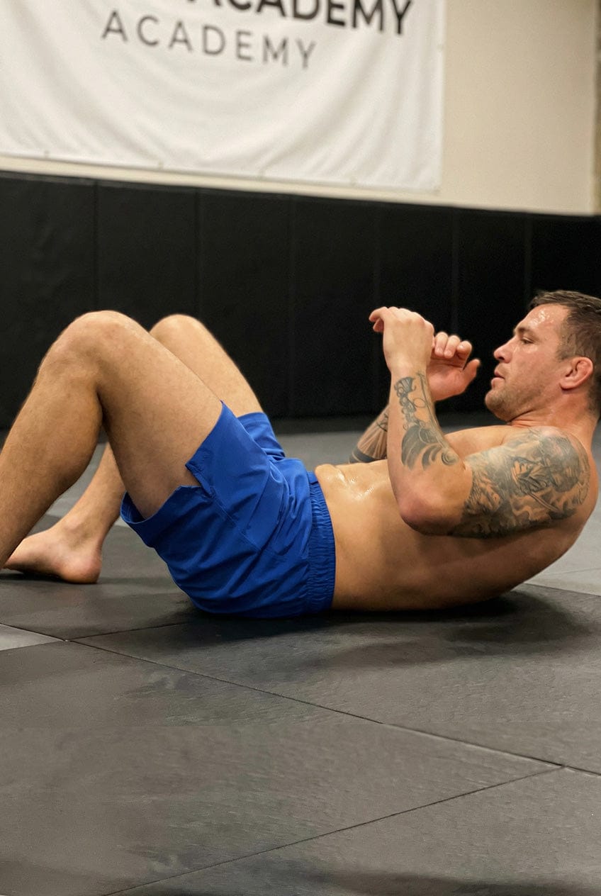 Customer photo review of Black Jack Blue No Gi Mens BJJ Shorts