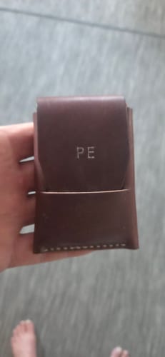 Customer photo review of Slimmad plånbok i äkta läder