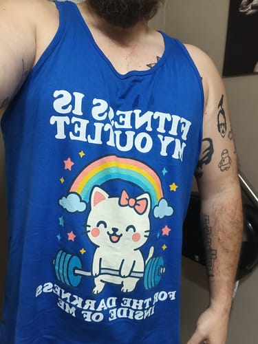 Customer photo review of Fitness Is My Outlet Tank Top