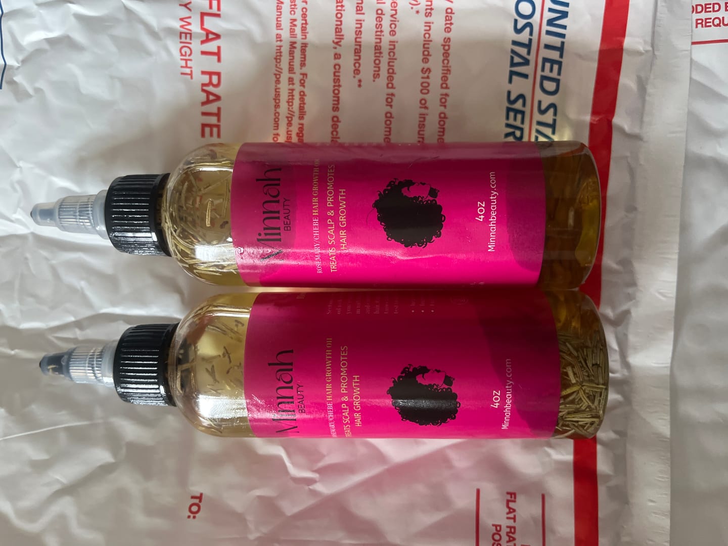 Customer photo review of Herbal Hair Growth Oil 2-in-1 Bundle