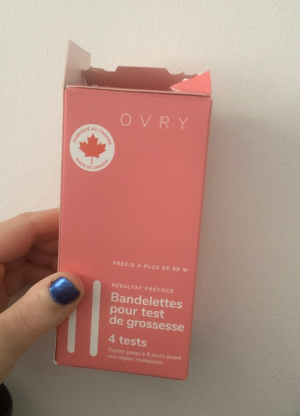 Customer photo review of Pregnancy Test Strips (Ultra-Sensitive)