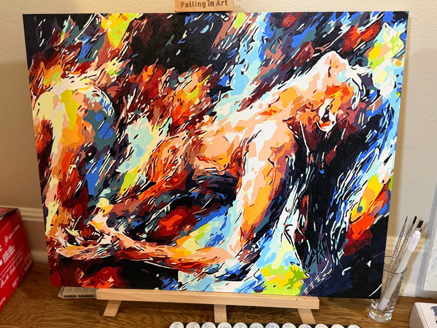 Customer photo review of Two Lovers | Paint by Numbers