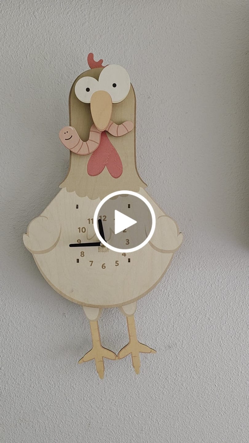 Customer video review of Betty the Chicken Pendulum Clock