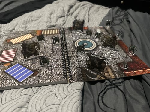 Customer photo review of Flat Pack Miniatures Orc Party Set for D&D and Tabletop RPGs