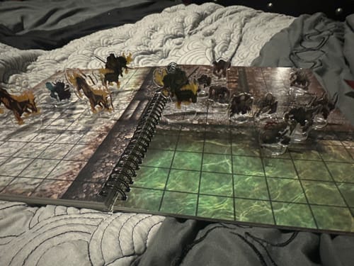 Customer photo review of Flat Pack Miniatures Undead Set for D&D and Tabletop RPGs