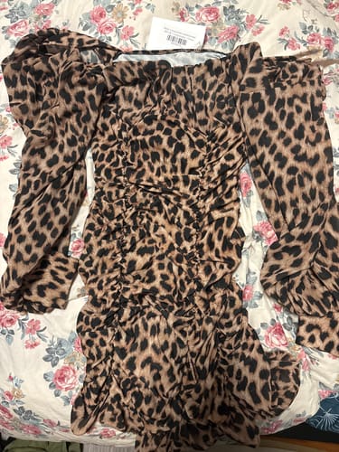 Customer photo review of Abito Leopardato elasticizzato