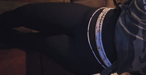 Customer photo review of *Best Seller* Ashanti African Waist Beads - Select 5 for 50% OFF