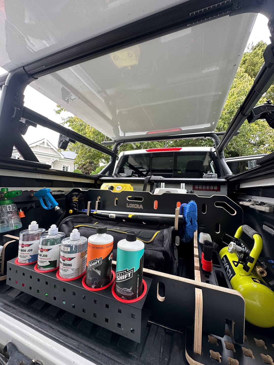 Customer photo review of Ute Tray Storage Divider - Toolbox & Drawer Alternative | LOKRA