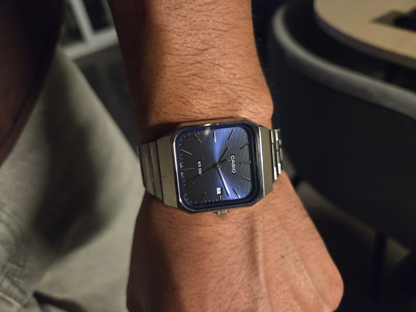 Customer photo review of Reloj Casio Tank Análogo MTP-B185D-2A1 Full Acero