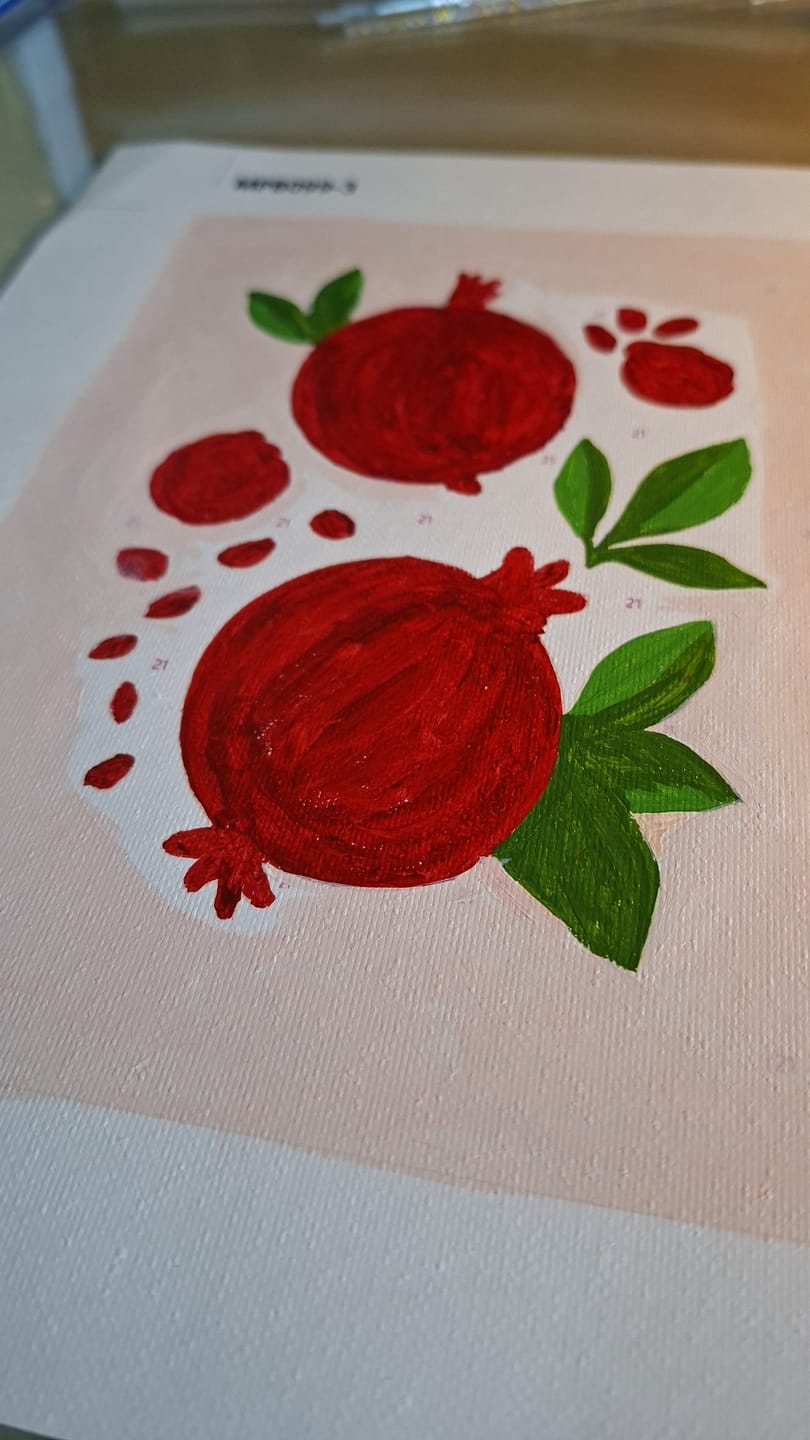 Customer photo review of 6 Mini Paintings - Fruit Plant Set