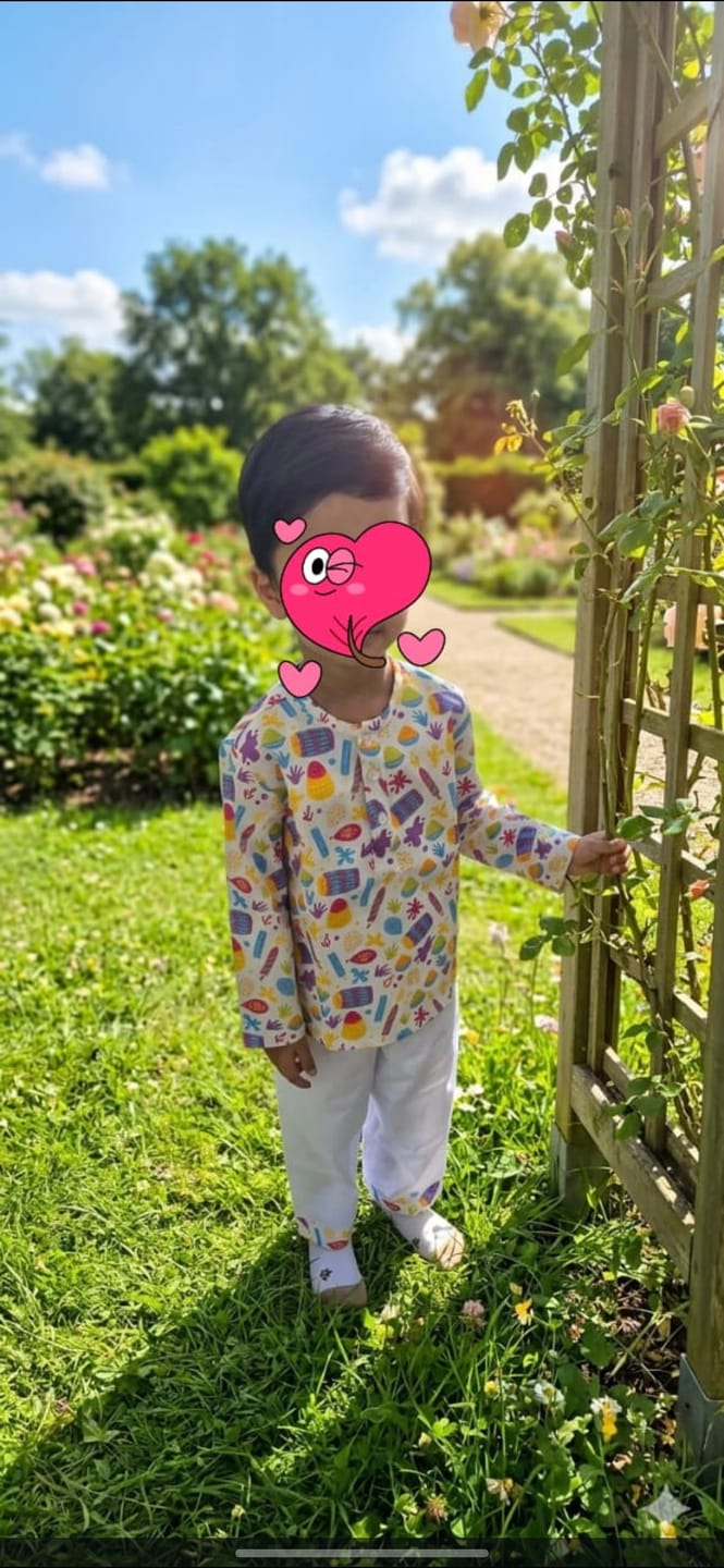 Customer photo review of Happy Holi Kurta Pajama