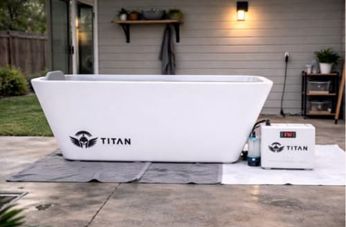 Customer photo review of Apex Acrylic Cold Plunge Tub + Chiller Bundle