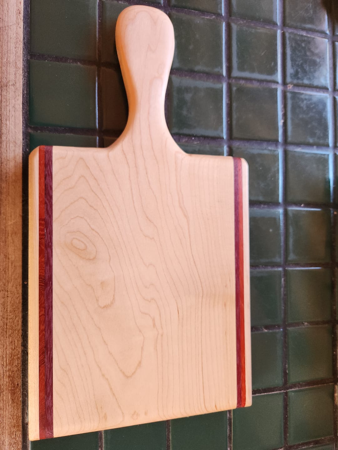 Customer photo review of Mini Handles - Acrylic Router Templates For Cheese Boards