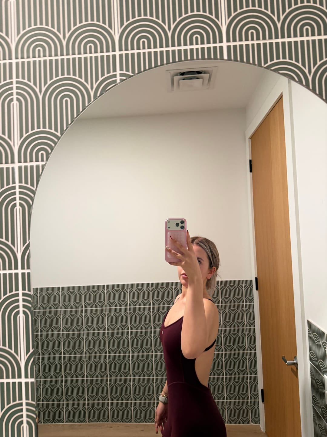 Customer photo review of The Bare Onesie / Black-Cherry