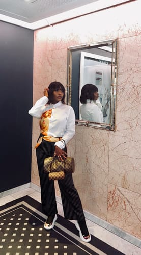 Customer photo review of Table Bag Holder