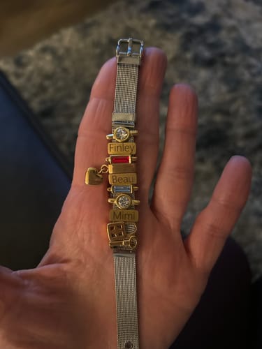 Customer photo review of Mesh charm little heart gold