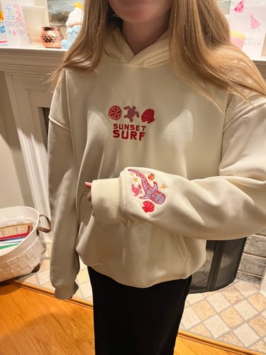 Customer photo review of Whale Shark Tropics Hoodie