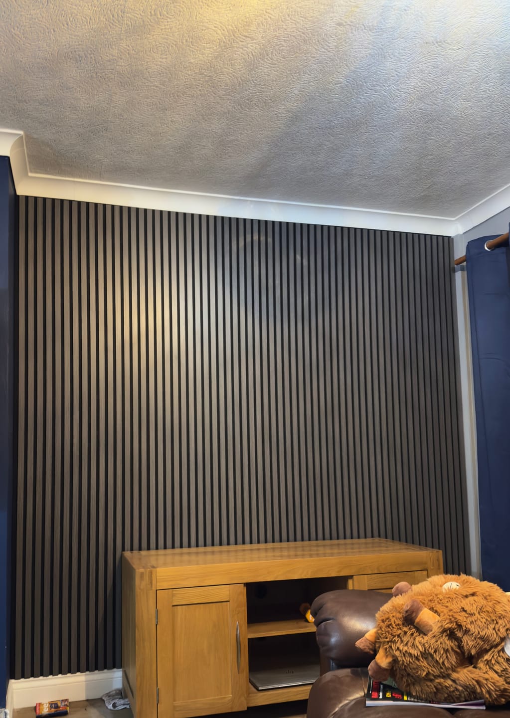 Customer photo review of Premium Acoustic Wall Panels - Dark Grey