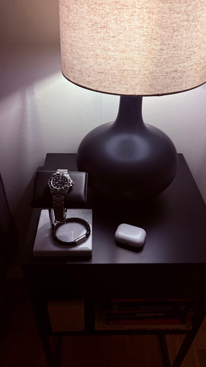 Customer photo review of The Watch Stand - Single - White & Silver