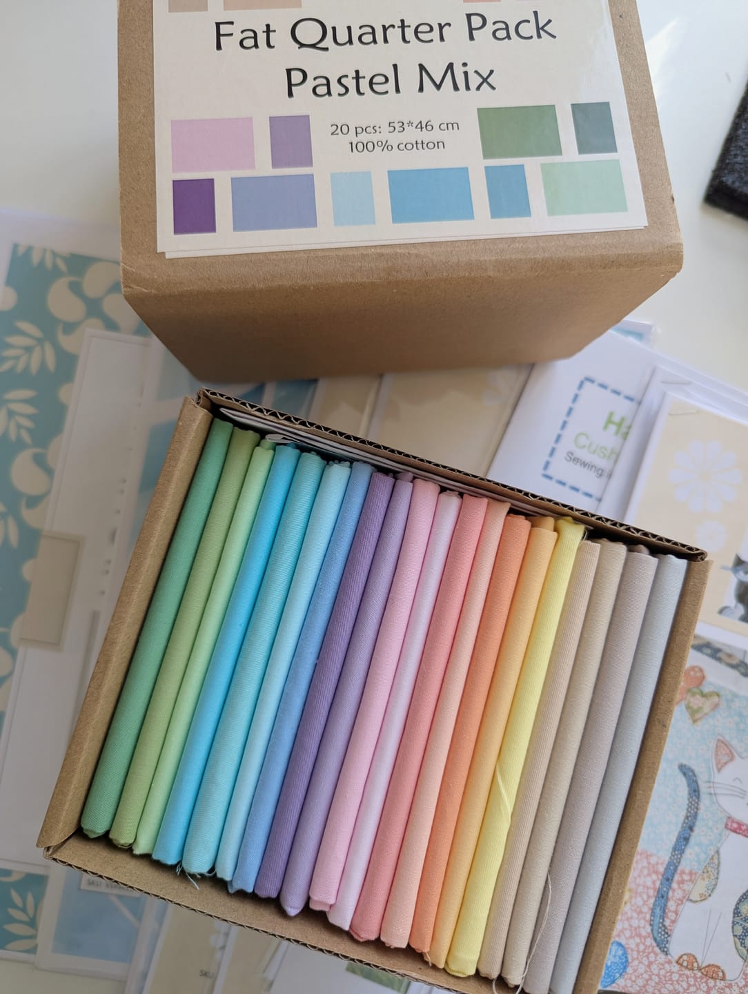 Customer photo review of 20 Piece Cotton Fat Quarter Bundle Box