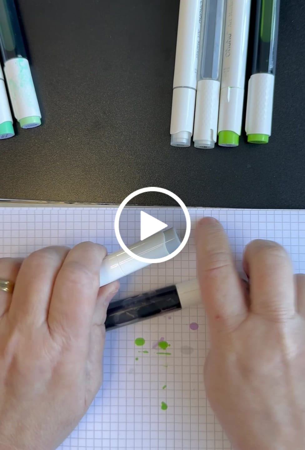 Customer video review of Ohuhu Marker Ink CG01 / CG020 Refill for Alcohol marker