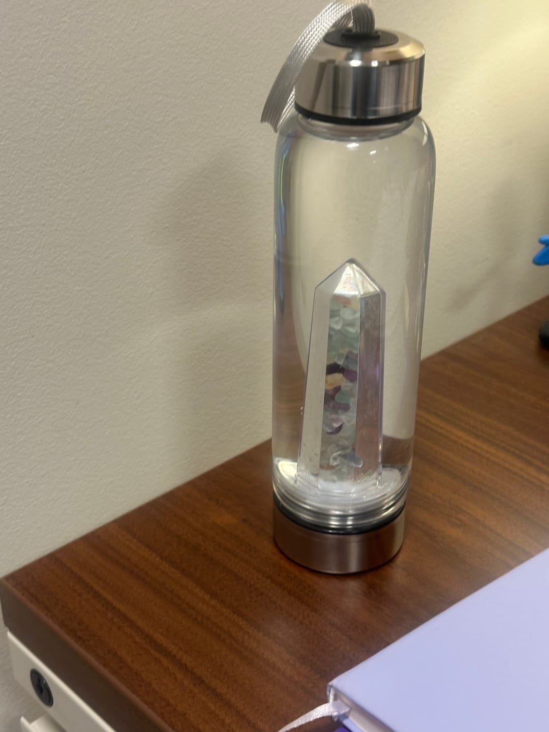 Customer photo review of Crystal Elixir Water Bottle