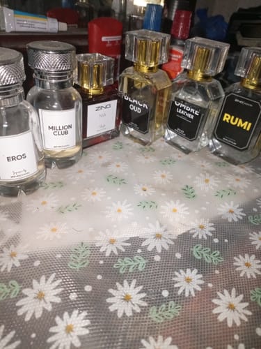 Customer's assortment of elegant perfume testers from the Valentine Gift for her set.