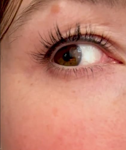 Customer photo review of Toplash eyelash and eyebrow growth serum — 3ml