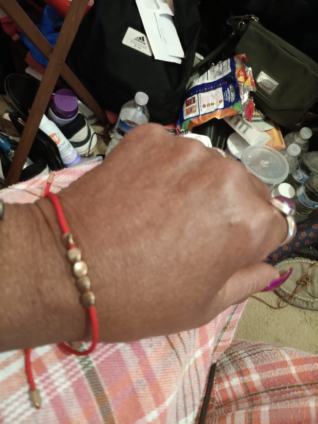 Customer photo review of Tibetan Red String Bracelet with Copper Beads – Handmade Unisex Protection & Good Luck Jewelry