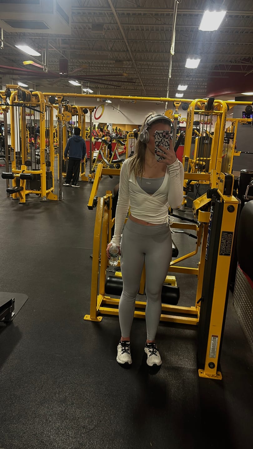 Customer photo review of The Micro Bra / Heather-Grey