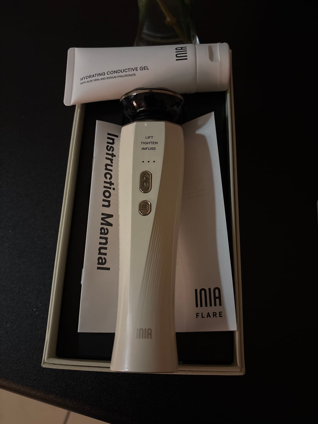 Customer photo review of INIA FLARE Microcurrent Facial Device