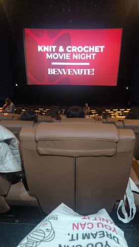 Customer photo review of KNITTING & CROCHET MOVIE NIGHT - MILANO - March 1