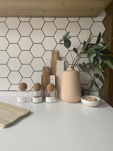 Customer photo review of Small & Large Acacia / Marble Wood Chopping Boards