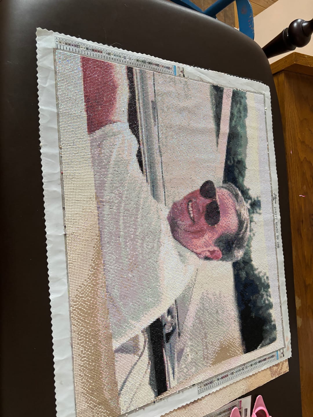 Customer photo review of Worlds Best Customized Diamond Painting Kit