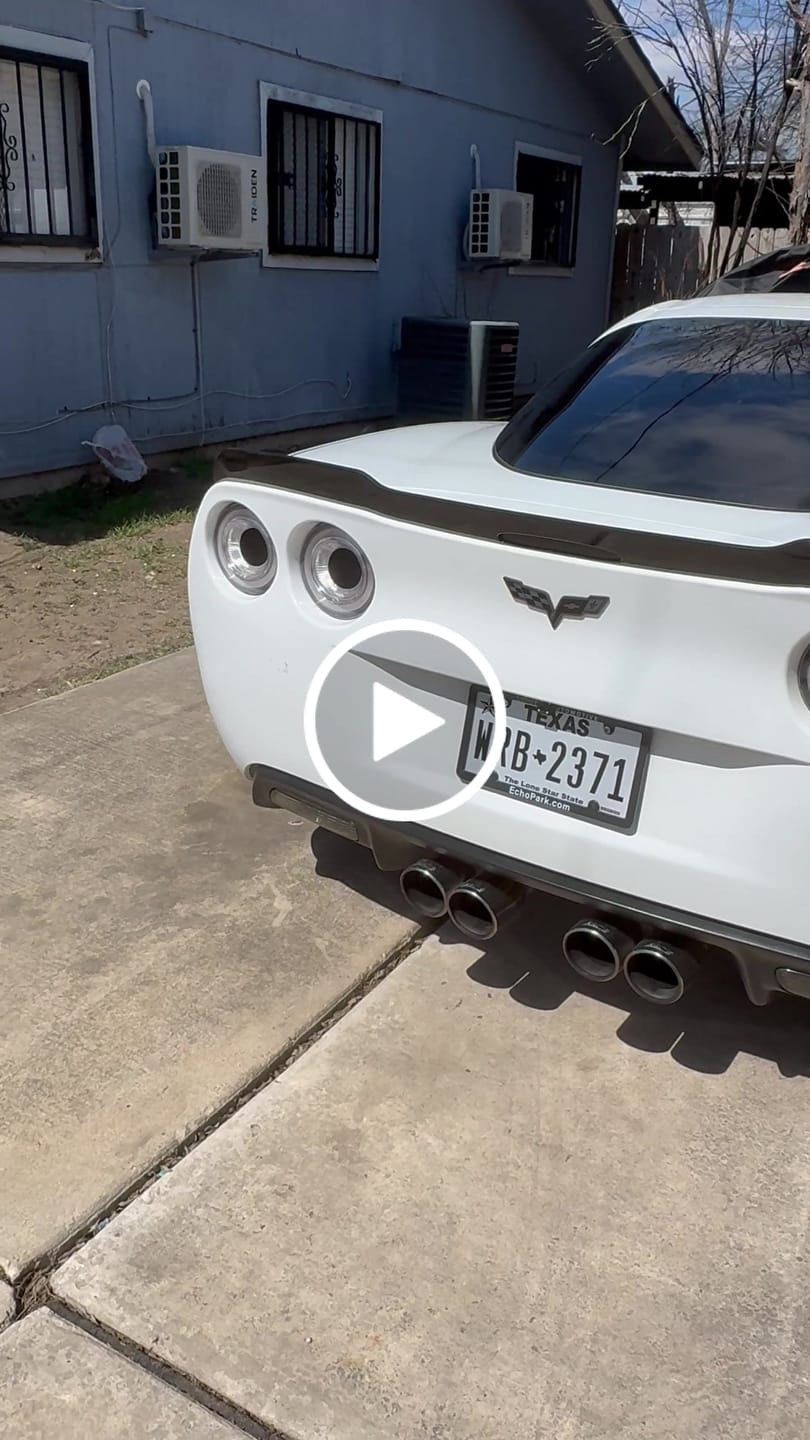 Customer video review of Corvette C6 ZR1 Extended Rear Trunk Spoiler