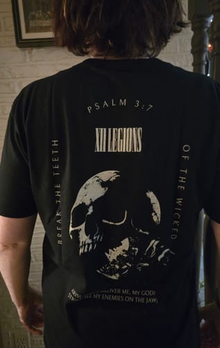 Customer photo review of PSALM 3:7 T-shirt