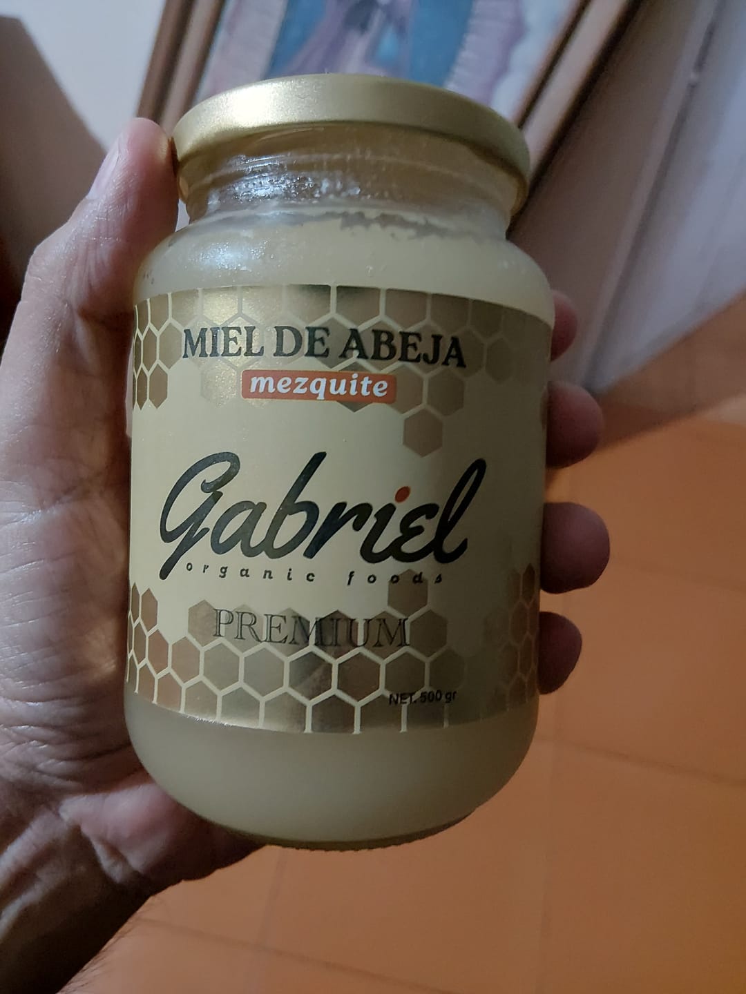 Customer photo review of Miel de Abeja 100% Pura de Flor de Mezquite (500 g)