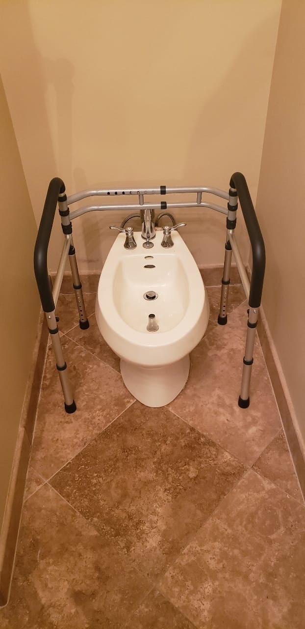 Customer photo review of Toilet Safety Rail (350lb)