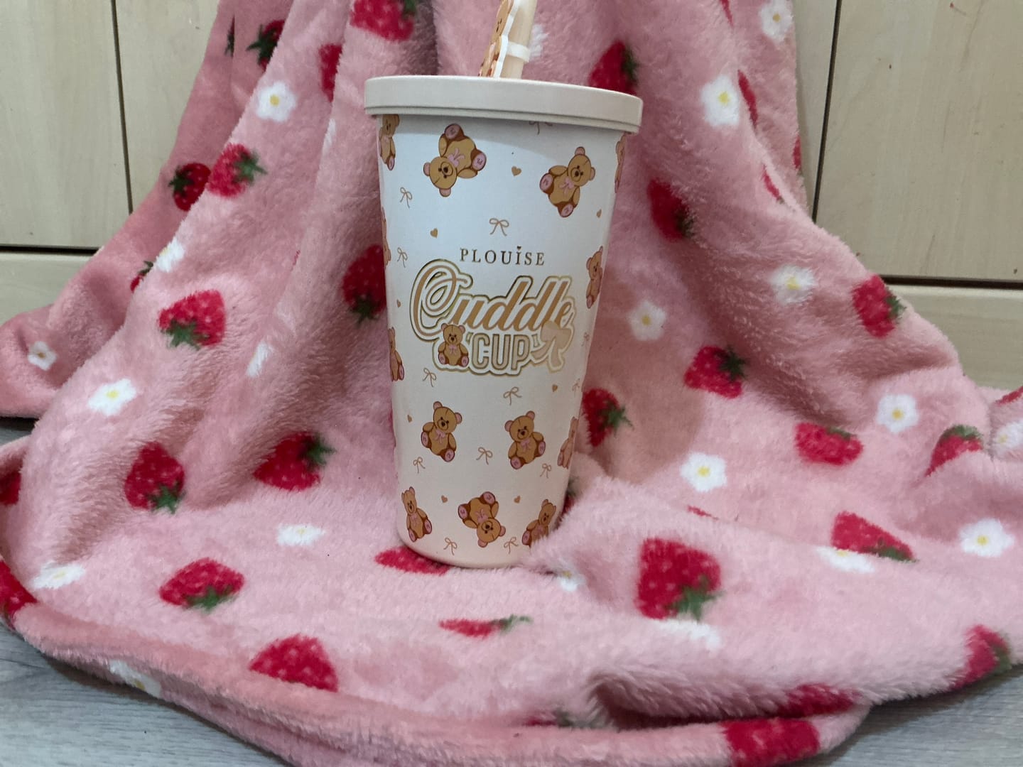 Customer photo review of Teddy Touch Steel Cuddle Cup